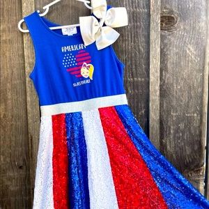 JoJo Siwa Fourth of July Sequin Dress 6